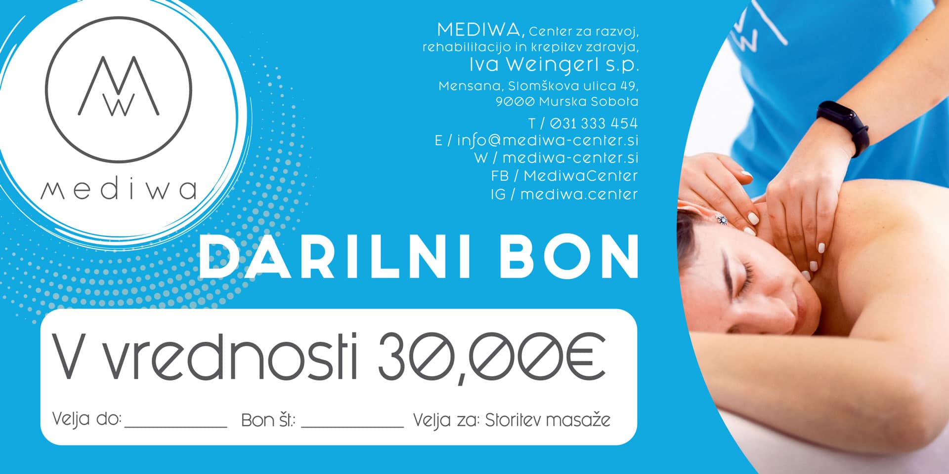 DARILNI BON - MASAŽE - Image 2